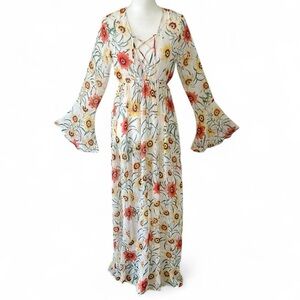 Wildfox Daisy Maxi Lace Up Dress